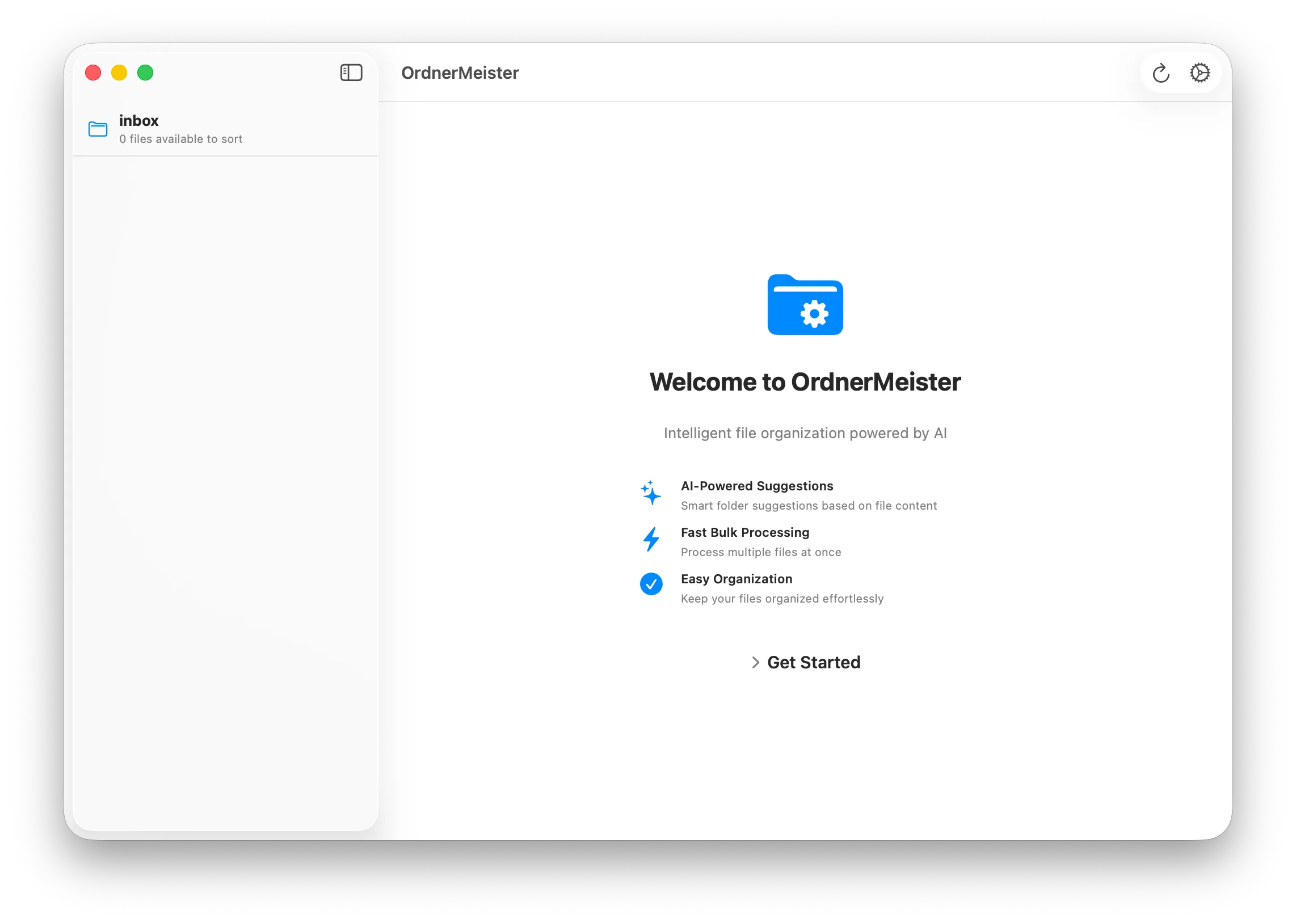 screen · sorted inbox